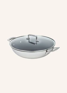 Le Creuset 96201130001000 3ply wiele warstw Wok z pokrywką szklaną i powłoką zapobiegającą przywieraniu 30 cm 96201130001000 - Woki - miniaturka - grafika 2