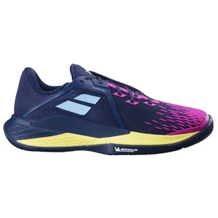 Buty tenisowe Babolat Propulse PROPULSE FURY 3 AC MEN ciemnoniebieski/różowy - Buty sportowe męskie - miniaturka - grafika 1