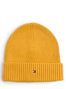 Tommy Hilfiger Czapka męska z dodatkiem kaszmiru Mężczyźni Bawełna żółty jednolity, ONE SIZE - Czapki męskie - miniaturka - grafika 1