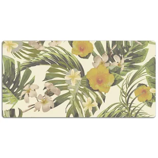 Podkładka na całe biurko Egzotyczne rośliny i kwiaty 120x60 cm - Podkładki na biurko - miniaturka - grafika 1