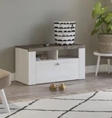 Szafki na buty - Szafka na buty niska LEONOR – sibiu larche/dąb sonoma trufla - miniaturka - grafika 1