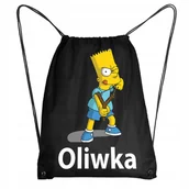 Plecaki worki - Worek Szkolny Workoplecak WF Do Przedszkola Szkoły SIMPSON + IMIĘ - miniaturka - grafika 1
