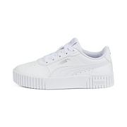 Puma Dziewczęce Carina 2.0 Ps Sneaker,  biała biała  Silver, 29 EU