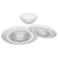 Serwisy obiadowe - Secret De Gourmet Zastawa stołowa dla 6 osób, wzór kryształu, 18 elementów - miniaturka - grafika 1