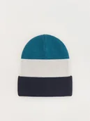 Czapki dla dzieci - Reserved - Czapka w paski - ciemny turkus - miniaturka - grafika 1