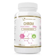 Witaminy i minerały dla sportowców - PROGRESS LABS PROGRESS LABS Chrom 200mcg 120caps - miniaturka - grafika 1