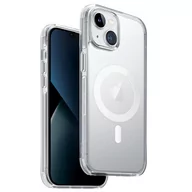 Etui i futerały do telefonów - UNIQ etui Combat iPhone 14 Plus 6,7" Magclick Charging przeźroczysty/dove satin clear - miniaturka - grafika 1