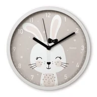 Zegary - Zegar HAMA Lovely Bunny Biało-szary - miniaturka - grafika 1