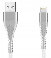 Kable - Kabel Lightning z oplotem Spider (3 m, biały) - miniaturka - grafika 1