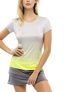 Koszulka damska Lucky in Love  Turn Up The Pleat Neon Yellow S - Koszulki sportowe damskie - miniaturka - grafika 1