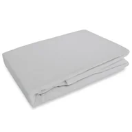 Prześcieradła - Prześcieradło flanelowe Darymex 220x200 z gumką popielate - miniaturka - grafika 1