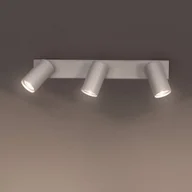 Lampy sufitowe - OSRAM Reflektor sufitowy OCTAGON firmy OSRAM, biały, 3-punktowa, GU10-LED 927 OCTAGON, możliwość ściemniania, biały / opal, salon / jadalnia, metal, nowoczesny - miniaturka - grafika 1