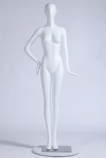 S-13 Kobieta Kobieta Manekin Abstrakcyjna głowa Mężczyzna Kobieta Piękna abstrakcyjna biała matowa - Manekiny wystawowe - miniaturka - grafika 1