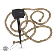 Lampy ogrodowe - Girlanda solarna ROPE LED sznur jutowy 3m IP44 WW  LL LIGHTLOGIC - miniaturka - grafika 1