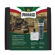 Balsamy po goleniu - PRORASO Green Classic Shaving Duo zestaw Balsam po goleniu Green 100 ml + Krem do golenia Green 150 ml dla mężczyzn - miniaturka - grafika 1