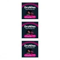 Huggies Pieluchomajtki na noc 8-15 lat DRYNITES Girl (27-57 kg) Zgrzewka 3 x 9 szt. - Pieluchy - miniaturka - grafika 1