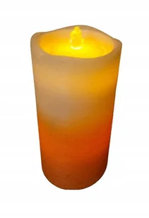 Świeca LED z wosku pszczelego bezzapachowa Dekor pomarańczowa - Świece Świeca LED z wosku pszczelego bezzapachowa Dekor pomarańczowa - Świece - miniaturka - grafika 1