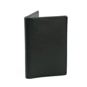 Portfele - Portfel na karty elegancki skórzany cardholder czarny Solier SW45 BLACK - miniaturka - grafika 1