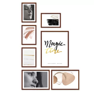 Zestaw Ramek Drewnianych - Galeria Ramek Na 7 Zdjęć + Akcesoria Do Montażu - Ramki na zdjęcia - miniaturka - grafika 3