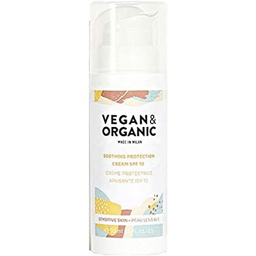 Vegan & Organic Bio ochronny krem nawilżający do twarzy - filtr przeciwsłoneczny SPF10-, 50 mililitrów