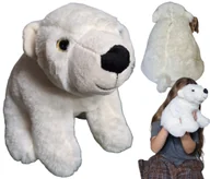 Maskotki i pluszaki - Maskotka Pluszowy NIEDŹWIEDŹ POLARNY 26 cm BIAŁY MIŚ Pluszak Przytulanka - miniaturka - grafika 1