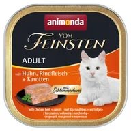 Mokra karma dla kotów - animonda Vom Feinsten Adult z nadzieniem 32 x 100 g Kurczak, wołowina i marchewka - miniaturka - grafika 1