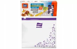 Torebki foliowe woreczki z suwakiem LDPE 1,5 l 15 szt. do żywności zamrażania na leki kosmetyki - Pojemniki kuchenne - miniaturka - grafika 3