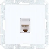 Gniazdka elektryczne - Timex Gniazdo Medium RJ45 białe - miniaturka - grafika 1