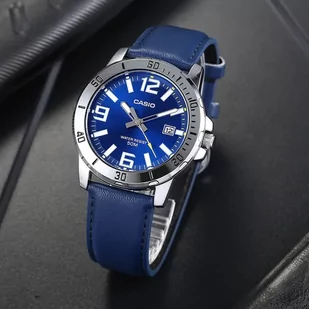 Zegarek ZEGAREK MĘSKI CASIO MTP-VD01L-2BV (zd169a) + BOX - Zegarki męskie - miniaturka - grafika 3