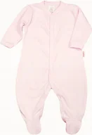 Pajacyki dla niemowląt - PAJAC pajacyk z BAWEŁNY ORGANICZNEJ certyfikat GOTS Jasny RÓŻ r 86 KLEKLE - miniaturka - grafika 1