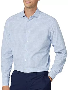 Hackett London Męska koszula Melange City Check, niebieska (niebieski/szara), S, niebieski (niebieski/szary), S - Koszule męskie - miniaturka - grafika 1