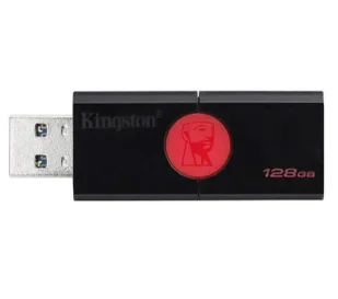 Kingston DataTraveler 106 128GB USB 3.1 Czarno-czerwony - Pendrive - miniaturka - grafika 1
