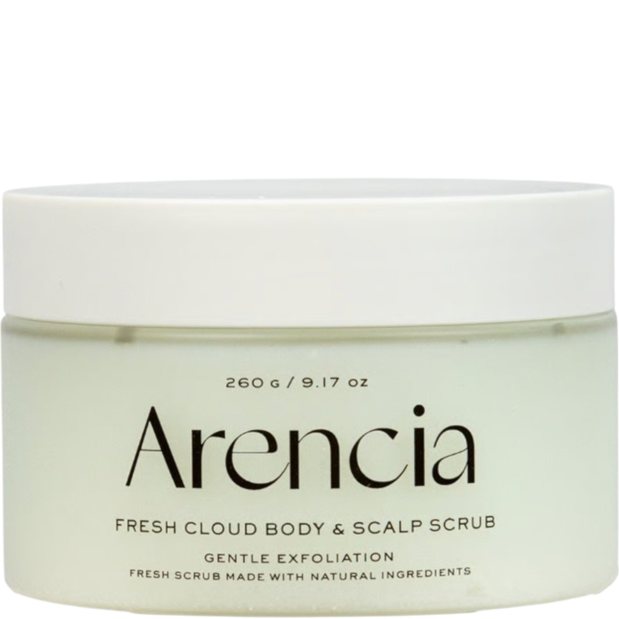 Arencia Fresh Cloud Scrub French, Peeling do ciała i skóry głowy, Geranium & Primrose