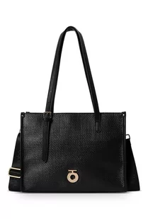 Letnia shopperka Nobo z plecionką - Torebki damskie - miniaturka - grafika 1