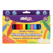 Kredki, ołówki, pastele i pisaki - Kredki plastikowe trójkątne 12 kolorów STRIGO - miniaturka - grafika 1