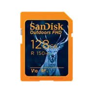 Karty pamięci - SanDisk Outdoors FHD SDXC UHS-I Card - 128GB Single Pack - SDSDUWC-128G-GN6VN - miniaturka - grafika 1