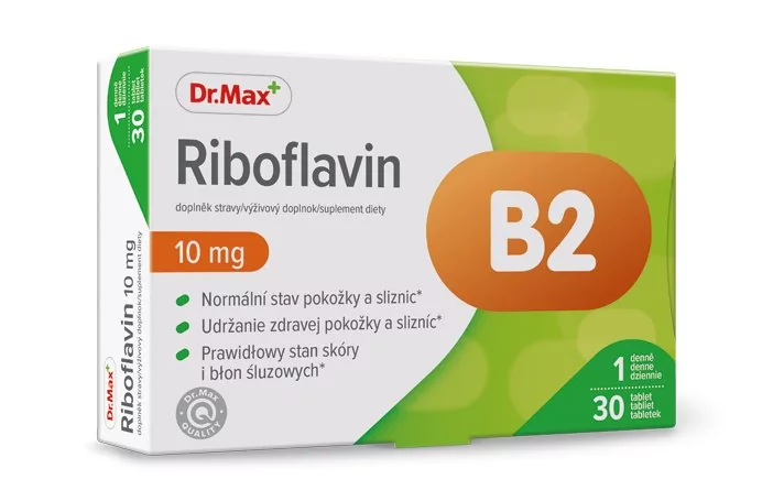 Dr.Max, Witamina B₂ (ryboflawina), suplement diety, 30 tab.