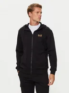 Bluzy męskie - felpa sport uomo ea7 8npm33 pjvrz 0208 black - miniaturka - grafika 1