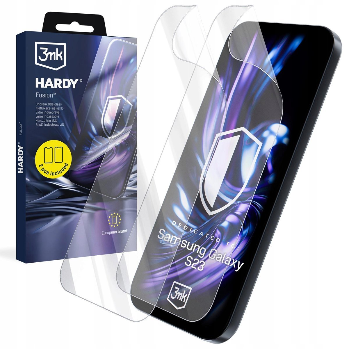 Niepękające szkło hybrydowe na ekran 3mk Fusion do Samsung Galaxy S23 5G