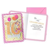 Kartki okolicznościowe i zaproszenia - Karnet B6 Urodziny 10 dziewczynka - miniaturka - grafika 1