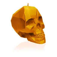 Świece - Świeca Skull Low-Poly Orange Big - miniaturka - grafika 1