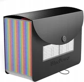 Teczki i skoroszyty - Teczka Na Dokumenty Składana 24 Przegródki Pojemna - miniaturka - grafika 1