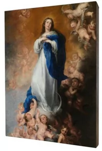 Obraz religijny na desce lipowej, Matka Boża Niepokalana - Ikony i obrazy sakralne - miniaturka - grafika 1
