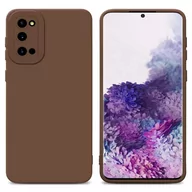 Etui i futerały do telefonów - Pokrowiec Etui Do Samsung Galaxy S20 w FLUID BRĄZOWY TPU Silikonowe Obudowa Ochronny Case Cover Cadorabo - miniaturka - grafika 1