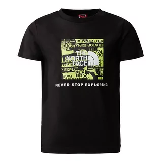 Koszulki sportowe damskie - Koszulka The North Face Redbox 0A82E9JK31 - czarna - grafika 1