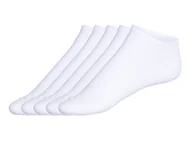 Skarpetki męskie - LIVERGY® Skarpetki stopki męskie z biobawełną, 5 par (Biały, 39-42) - miniaturka - grafika 1