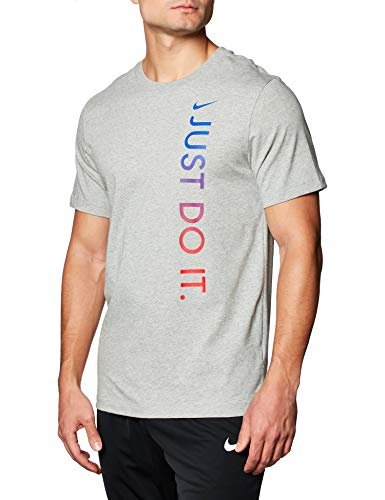 Nike Męska koszulka Camiseta De Manga Corta Dark Grey Heather/Game Royal XL