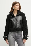 Kurtki damskie - Karl Lagerfeld kurtka damska kolor czarny przejściowa oversize 246W1507 - miniaturka - grafika 1
