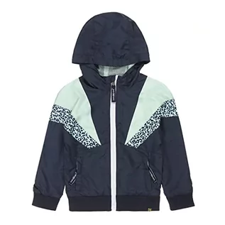 Kurtki i płaszcze dla dziewczynek - Koko Noko Baby Girls Summer Coat Dark Blue Mint with Hood Jacket, 100% poliester, 86 - grafika 1