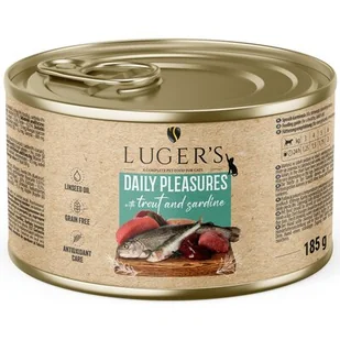 Karma dla kota LUGER'S Daily Pleasures z pstrągiem i sardynką 185 g - Mokra karma dla kotów - miniaturka - grafika 1